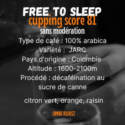 FREE TO SLEEP : café de spécialité | Colombie